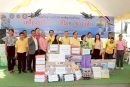 สื่อมวลชนจังหวัดสุราษฎร์ธานีร่วมมอบสิ่งของเครื่องอุปโภคบริโภค เพื่อส่งไปช่วยเหลือพี่น้องประชาชนและทหาร ในพื้นที่ชายแดนไทยกัมพูชา
