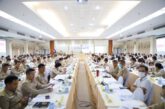 จังหวัดสุราษฎร์ธานี ประชุมหัวหน้าส่วนราชการและหน่วยงานที่เกี่ยวข้อง เพื่อติดตามผลการปฏิบัติราชการ และรับมอบนโยบาย ข้อสั่งการประจำเดือนมีนาคม 2566