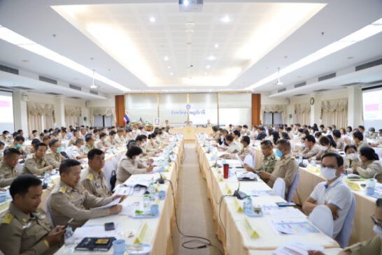 จังหวัดสุราษฎร์ธานี ประชุมหัวหน้าส่วนราชการและหน่วยงานที่เกี่ยวข้อง เพื่อติดตามผลการปฏิบัติราชการ และรับมอบนโยบาย ข้อสั่งการประจำเดือนมีนาคม 2566