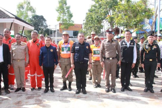 จังหวัดสุราษฎร์ธานี ร่วมกับเทศบาลนครสุราษฎร์และมณฑลทหารบกที่45เปิดศูนย์ปฎิบัติการป้องกันและลดอุบัติเหตุทางถนนเทศกาลปีใหม่2569