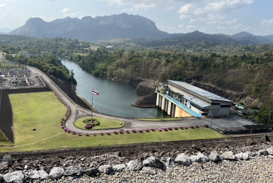 เขื่อนรัชชประภา ลงพื้นที่ตรวจสอบบริเวณสันเขื่อนหลังเกิดแผ่นดินไหว ยืนยันเขื่อนมั่นคง ปลอดภัย