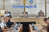 จ.สุราษฎร์ธานีแถลงข่าว กิจกรรม 1 อำเภอ 1 ถนนปลอดภัย ขับขี่มีวินัยปฏิบัติตามกฎหมายจราจร 