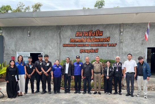 อ.เมืองสุราษฎร์ธานี เชิงรุก ออกตรวจสอบร้านค้าอาวุธปืนและสนามยิงปืนในพื้นที่สนองนโยบายรัฐในการควบคุมการใช้อาวุธปืนก่อเหตุรุนแรง